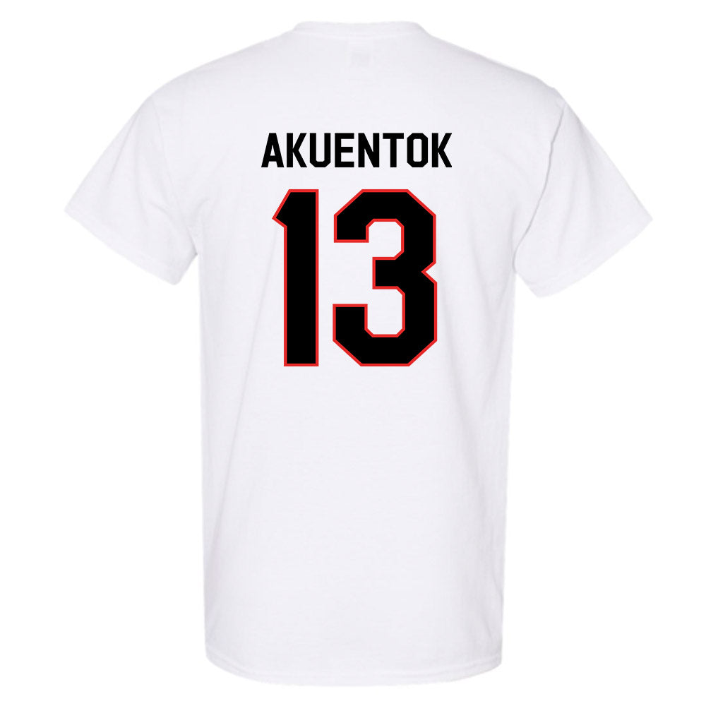 Texas Tech - NCAA Men's Basketball : Marial Akuentok - Classic Shersey T-Shirt-1
