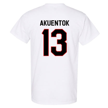 Texas Tech - NCAA Men's Basketball : Marial Akuentok - Classic Shersey T-Shirt-1
