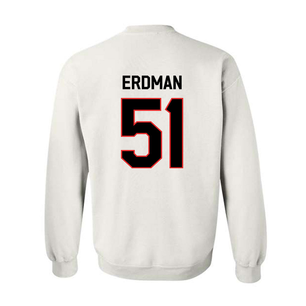 Texas Tech - NCAA Baseball : Zach Erdman - Classic Shersey Crewneck Sweatshirt-1
