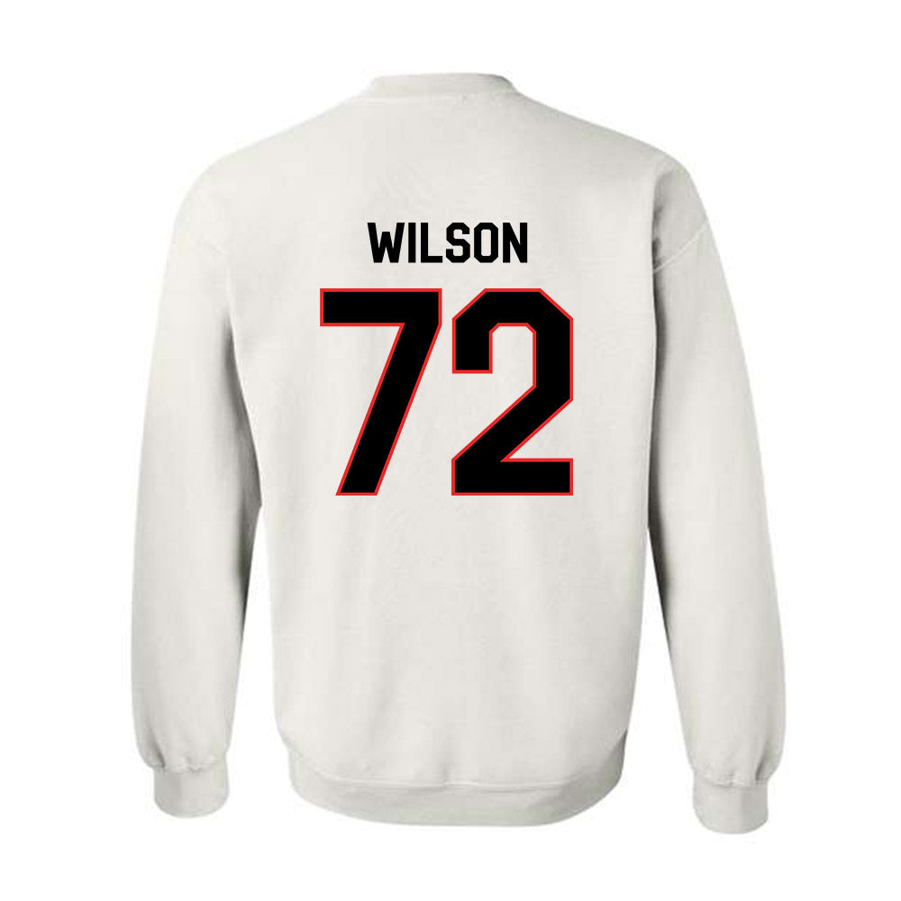 Texas Tech - NCAA Football : Sheridan Wilson - Classic Shersey Crewneck Sweatshirt-1