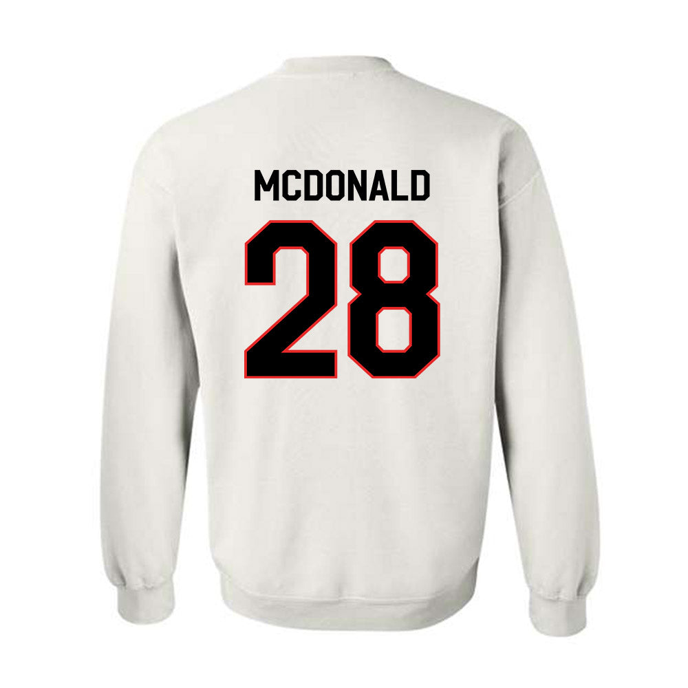 Texas Tech - NCAA Football : Bray Mcdonald - Classic Shersey Crewneck Sweatshirt-1