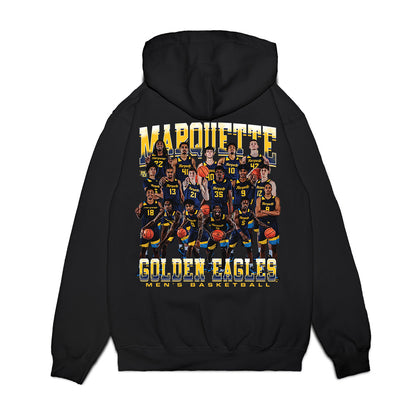 Marquette - NCAA Men's Basketball : - Team Collage Premium Hooded Sweatshirt-1