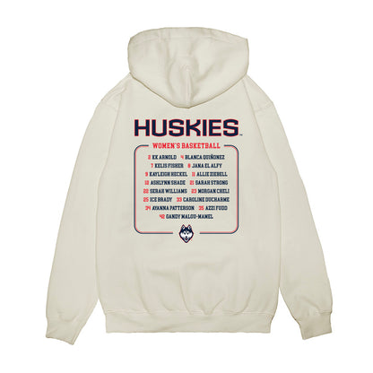 UConn - NCAA Women's Basketball : - Roster Premium Hooded Sweatshirt-1