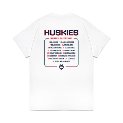 UConn - NCAA Women's Basketball : - Roster Comfort Colors T-Shirt-1