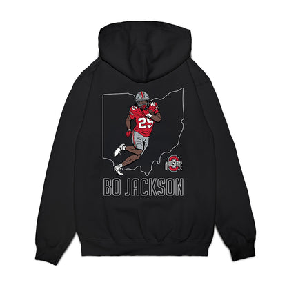 Ohio State - NCAA Football : Bo Jackson - Premium Hooded Sweatshirt-1
