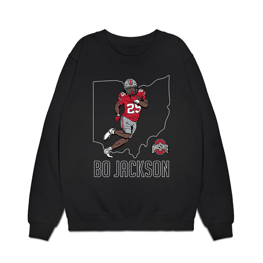 Ohio State - NCAA Football : Bo Jackson - Premium Crewneck Sweatshirt-0