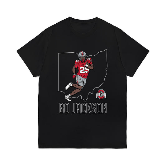 Ohio State - NCAA Football : Bo Jackson - Comfort Colors T-Shirt-0