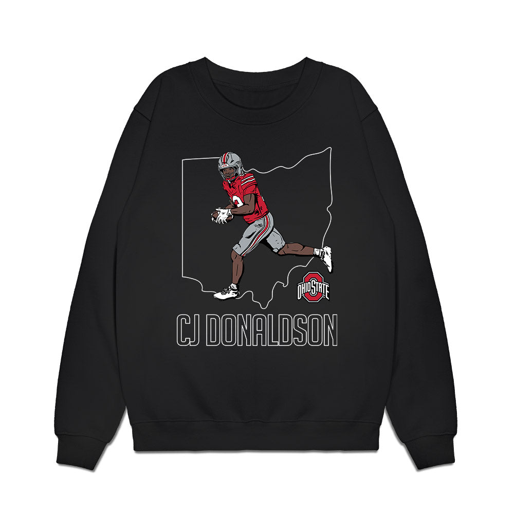 Ohio State - NCAA Football : CJ Donaldson - Premium Crewneck Sweatshirt-0