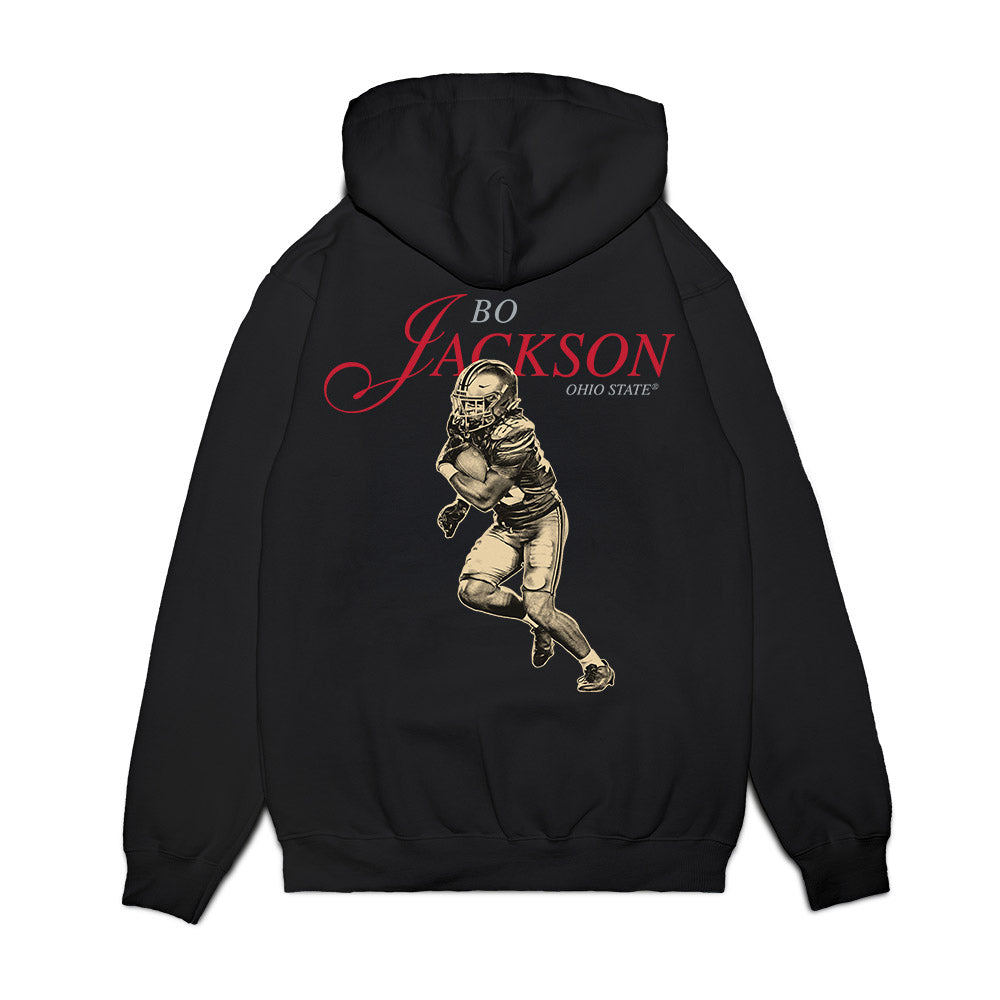 Ohio State - NCAA Football : Bo Jackson - Legacy Premium Hooded Sweatshirt-1