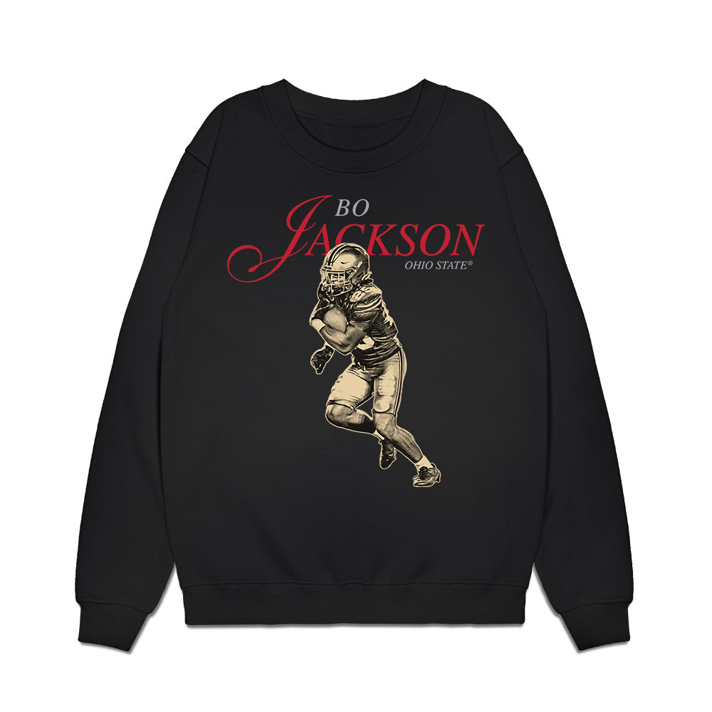 Ohio State - NCAA Football : Bo Jackson - Legacy Premium Crewneck Sweatshirt-0