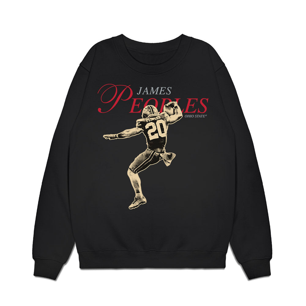 Ohio State - NCAA Football : James Peoples - Legacy Premium Crewneck Sweatshirt-0