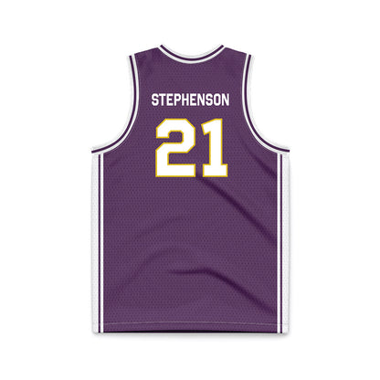 JMU - NCAA Women's Basketball : Zakiya Stephenson - Vintage Dukes Basketball Jersey-1