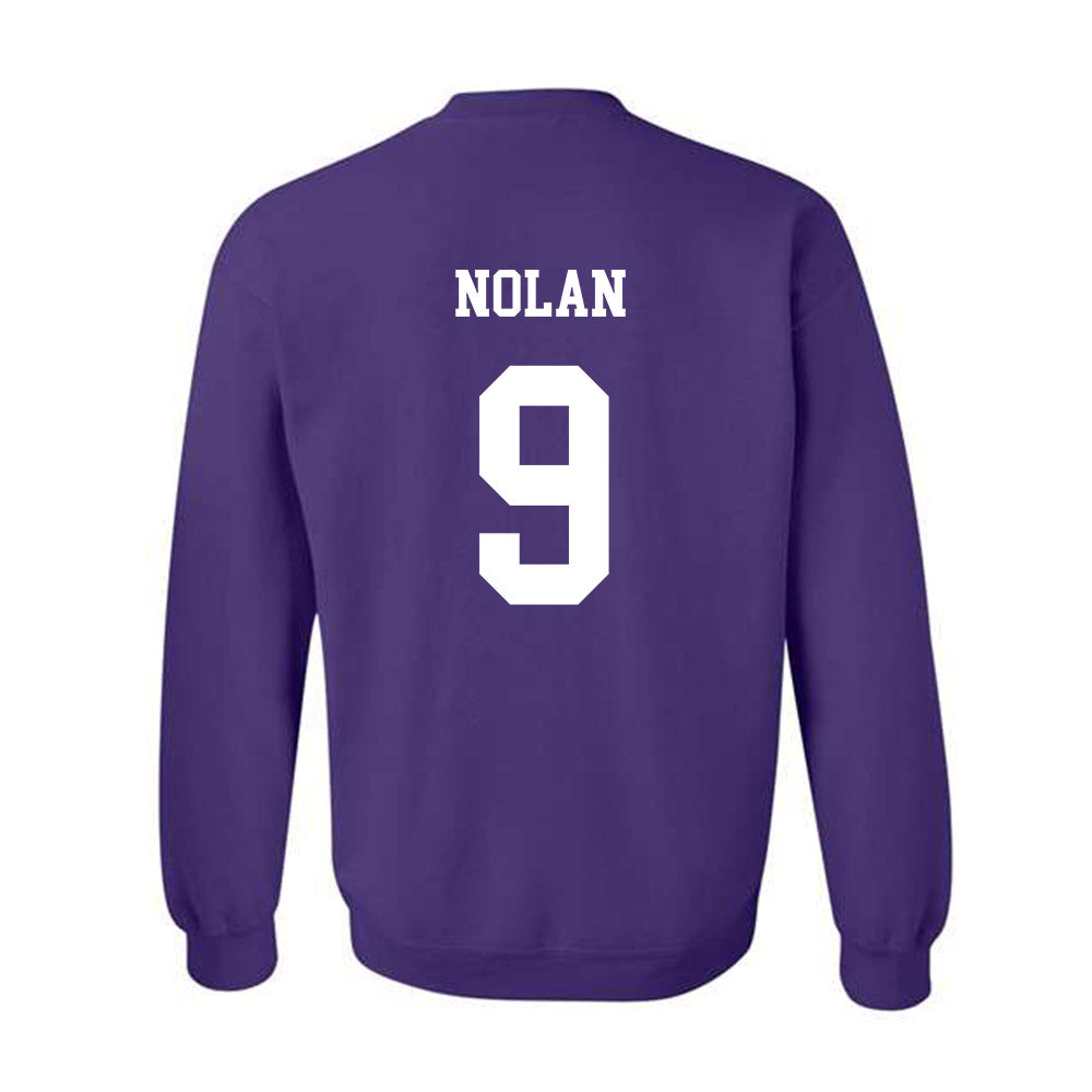 JMU - NCAA Baseball : Isaiah Nolan - Vintage Dukes Crewneck Sweatshirt-1