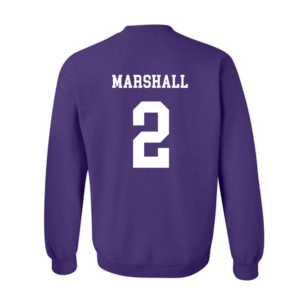 JMU - NCAA Women's Basketball : Kylie Marshall - Vintage Dukes Crewneck Sweatshirt-1