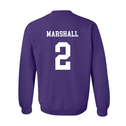JMU - NCAA Women's Basketball : Kylie Marshall - Vintage Dukes Crewneck Sweatshirt-1