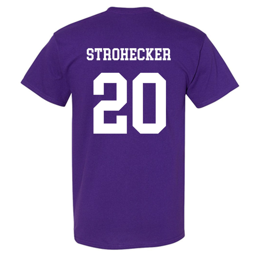 JMU - NCAA Baseball : Jonathan Strohecker - Vintage Dukes T-Shirt-1