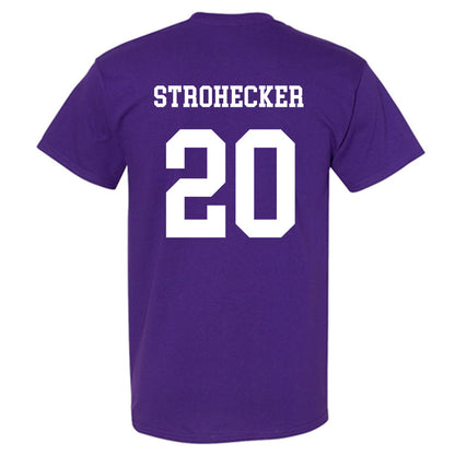JMU - NCAA Baseball : Jonathan Strohecker - Vintage Dukes T-Shirt-1