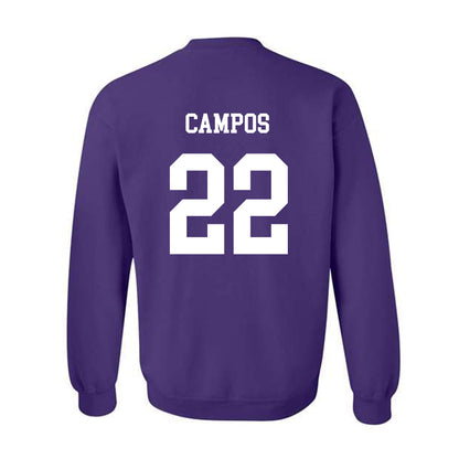 JMU - NCAA Baseball : Trey Campos - Vintage Dukes Crewneck Sweatshirt-1