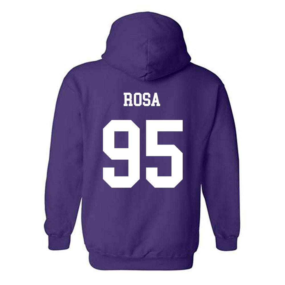 JMU - NCAA Football : Cristiano Rosa - Vintage Dukes Hooded Sweatshirt-1