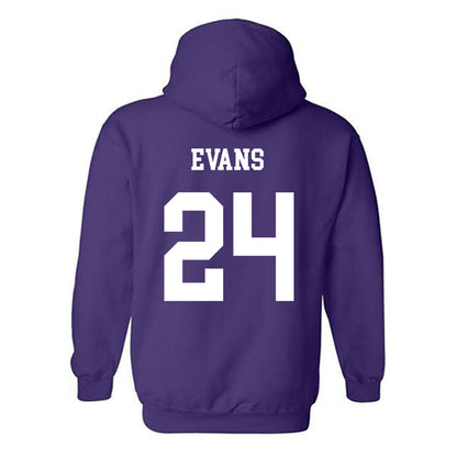 JMU - NCAA Softball : Emma Jo Evans - Vintage Dukes Hooded Sweatshirt-1