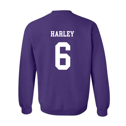 JMU - NCAA Football : Chantz Harley - Vintage Dukes Crewneck Sweatshirt-1