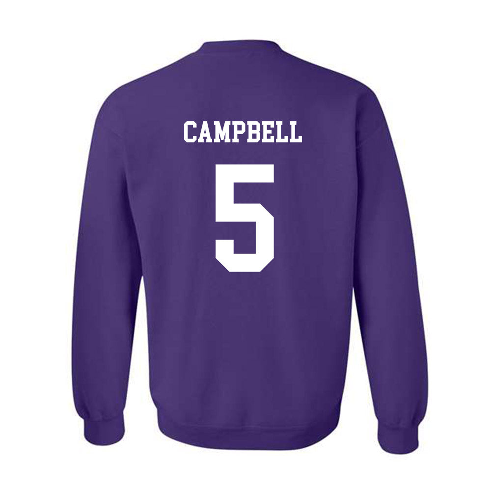 JMU - NCAA Baseball : Wyatt Campbell - Vintage Dukes Crewneck Sweatshirt-1