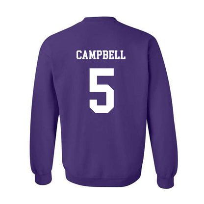JMU - NCAA Baseball : Wyatt Campbell - Vintage Dukes Crewneck Sweatshirt-1