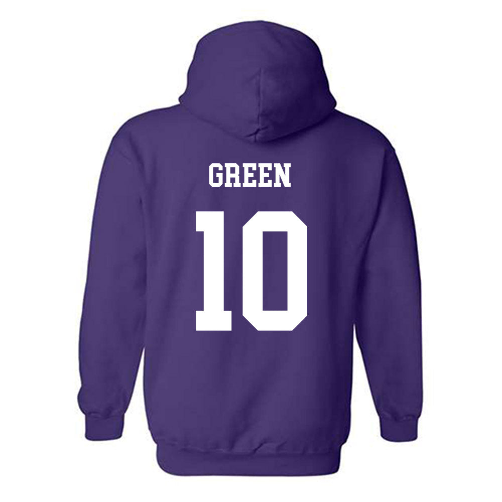 JMU - Football Alumni : Jalen Green - Vintage Dukes Hooded Sweatshirt-1