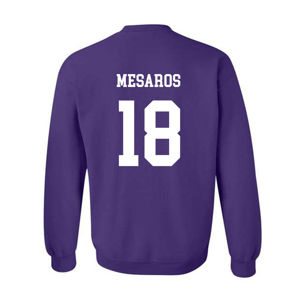 JMU - NCAA Softball : Morgan Mesaros - Vintage Dukes Crewneck Sweatshirt-1