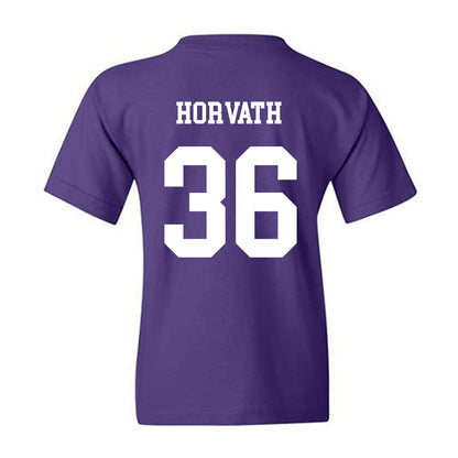 JMU - NCAA Baseball : Adam Horvath - Vintage Dukes Youth T-Shirt-1