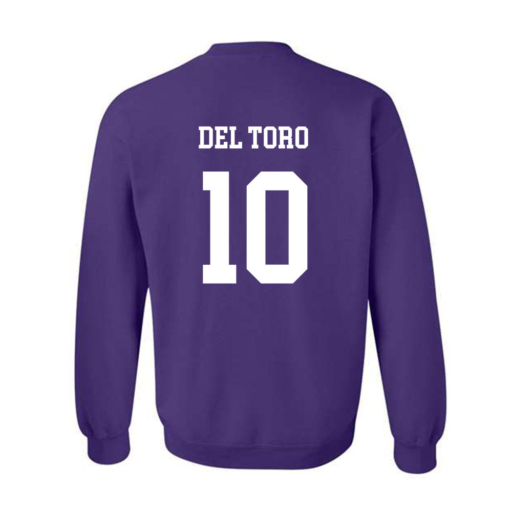 JMU - NCAA Women's Soccer : Olivia Del Toro - Vintage Dukes Crewneck Sweatshirt-1