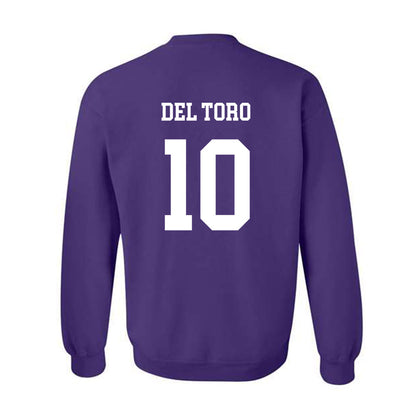 JMU - NCAA Women's Soccer : Olivia Del Toro - Vintage Dukes Crewneck Sweatshirt-1