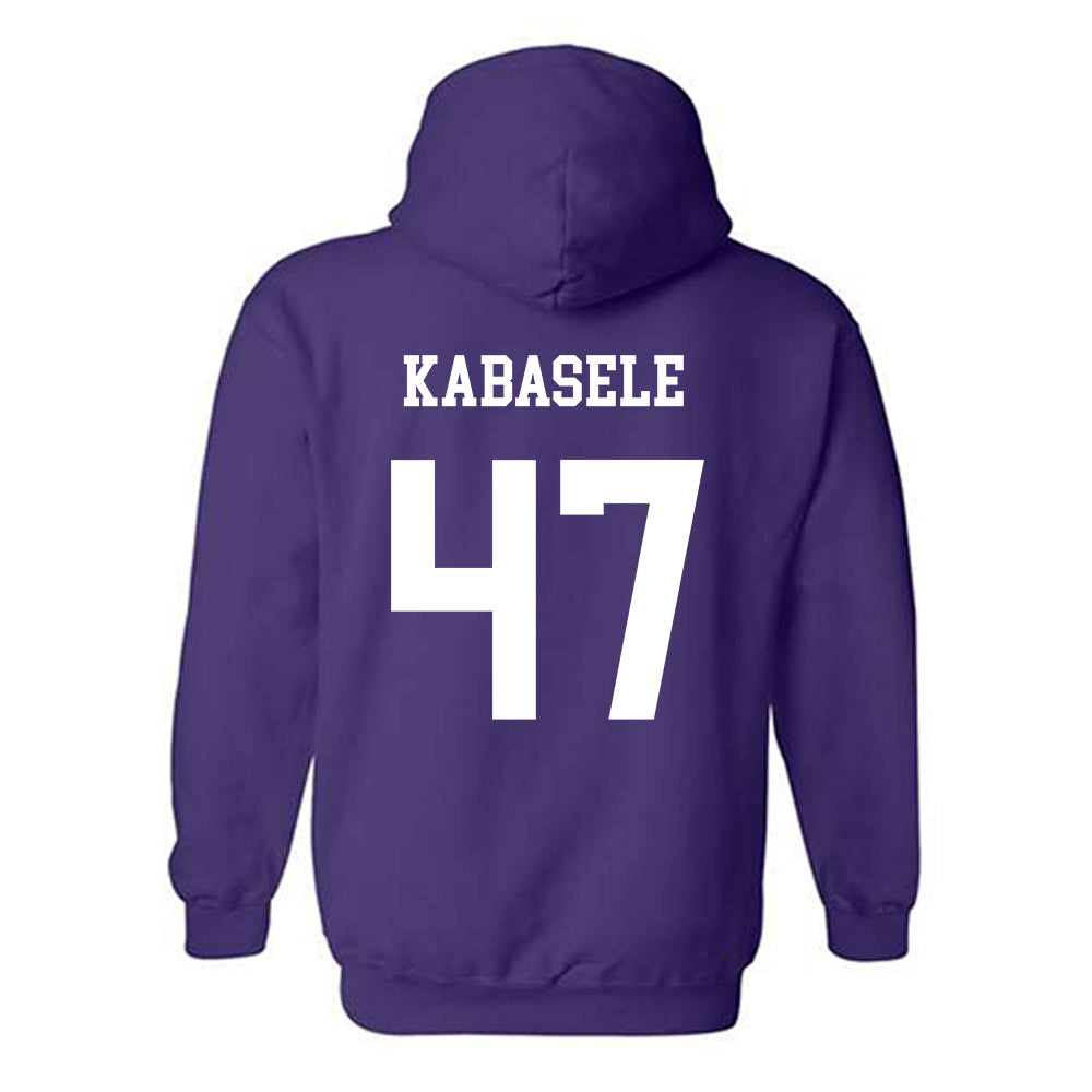 JMU - NCAA Football : Kevin Kabasele - Vintage Dukes Hooded Sweatshirt-1