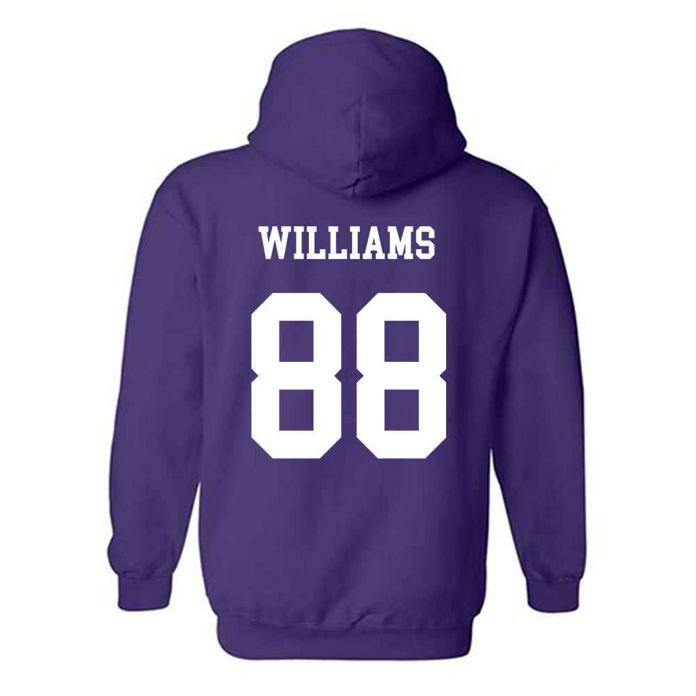 JMU - NCAA Football : Dylan Williams - Vintage Dukes Hooded Sweatshirt-1