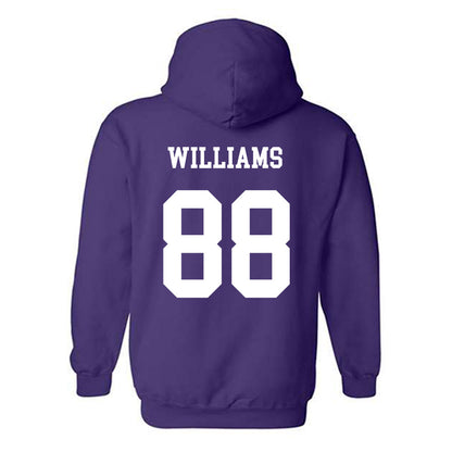 JMU - NCAA Football : Dylan Williams - Vintage Dukes Hooded Sweatshirt-1
