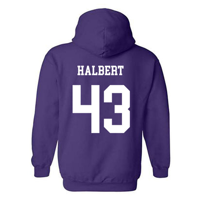 JMU - NCAA Football : Miles Halbert - Vintage Dukes Hooded Sweatshirt-1