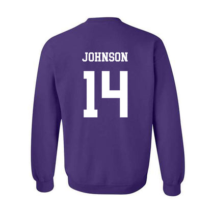 JMU - NCAA Softball : Taylor Johnson - Vintage Dukes Crewneck Sweatshirt-1