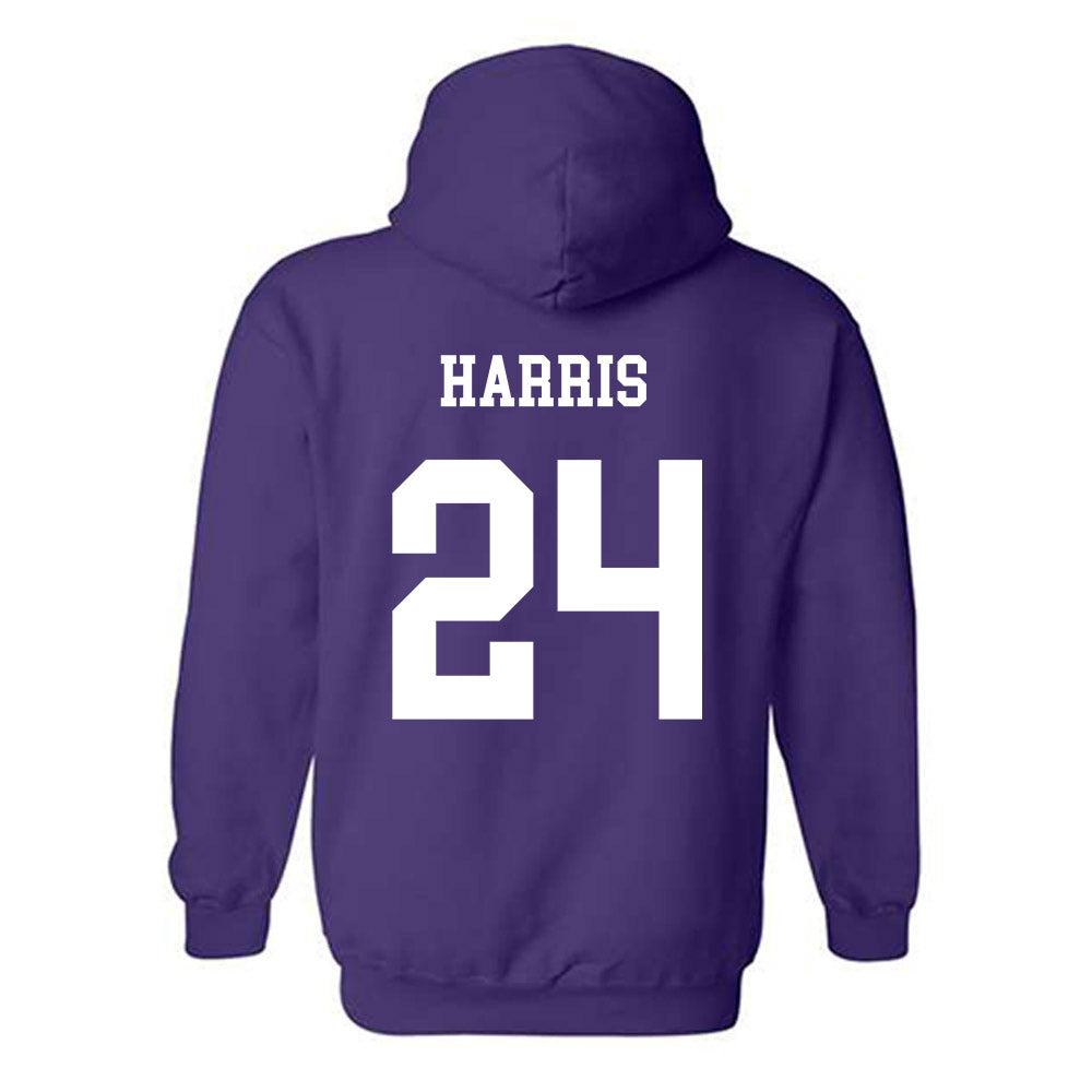 JMU - NCAA Football : Phillip Harris - Vintage Dukes Hooded Sweatshirt-1