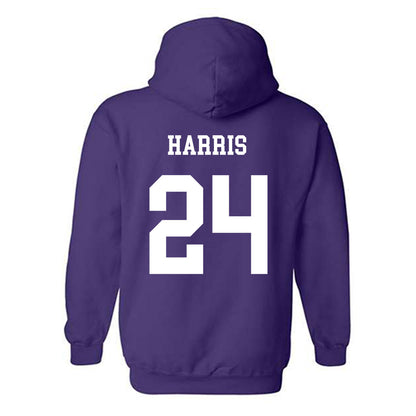 JMU - NCAA Football : Phillip Harris - Vintage Dukes Hooded Sweatshirt-1