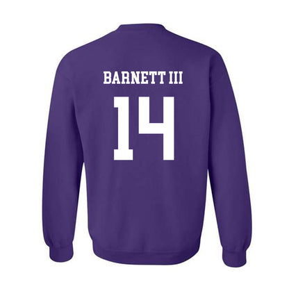 JMU - NCAA Football : Alonza Barnett III - Vintage Dukes Crewneck Sweatshirt-1