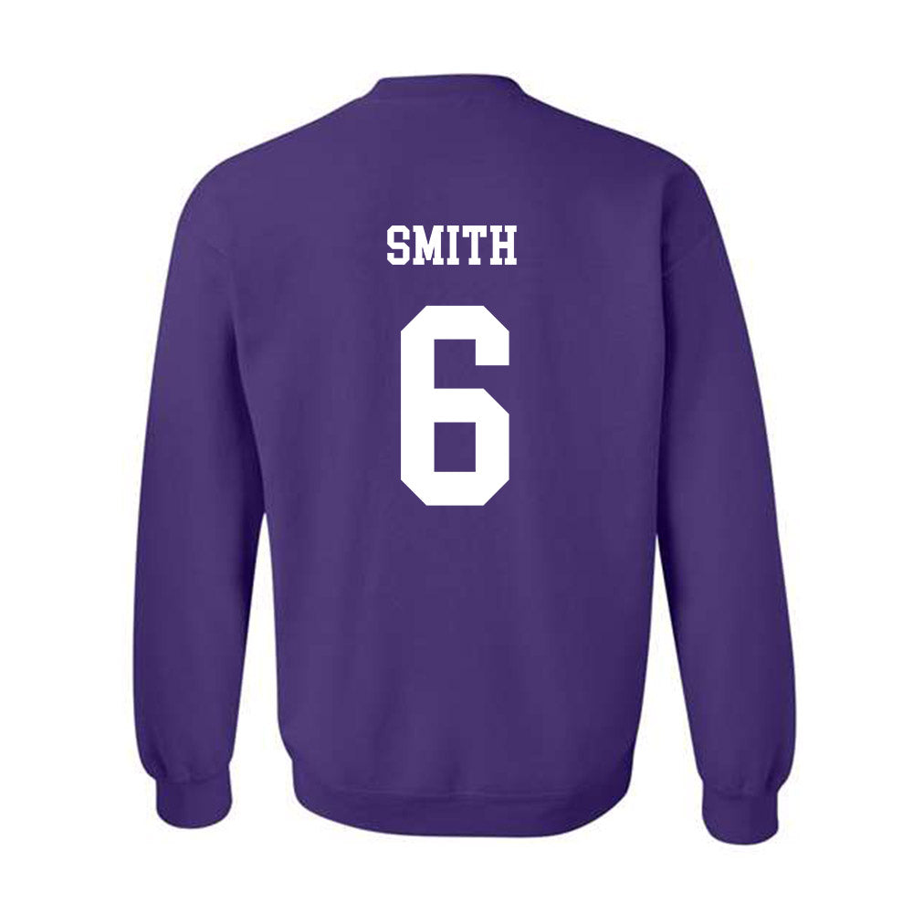 JMU - NCAA Softball : Lili Smith - Vintage Dukes Crewneck Sweatshirt-1