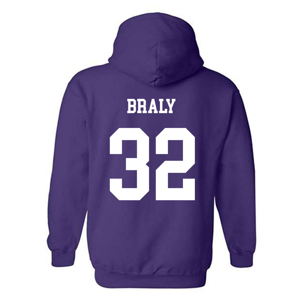 JMU - NCAA Softball : Allie Braly - Vintage Dukes Hooded Sweatshirt-1