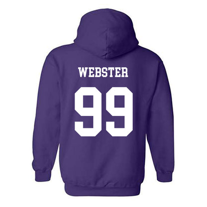 JMU - NCAA Football : Cole Webster - Vintage Dukes Hooded Sweatshirt-1