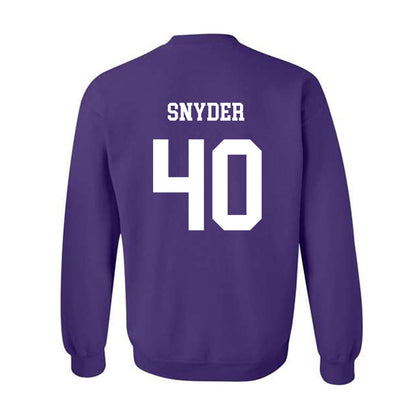 JMU - NCAA Football : Jackson Snyder - Vintage Dukes Crewneck Sweatshirt-1