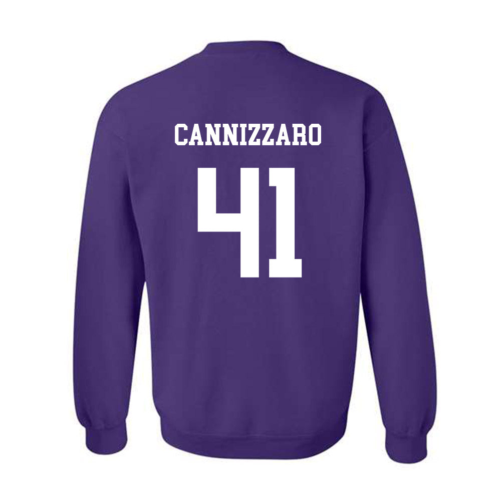 JMU - NCAA Baseball : Jack Cannizzaro - Vintage Dukes Crewneck Sweatshirt-1