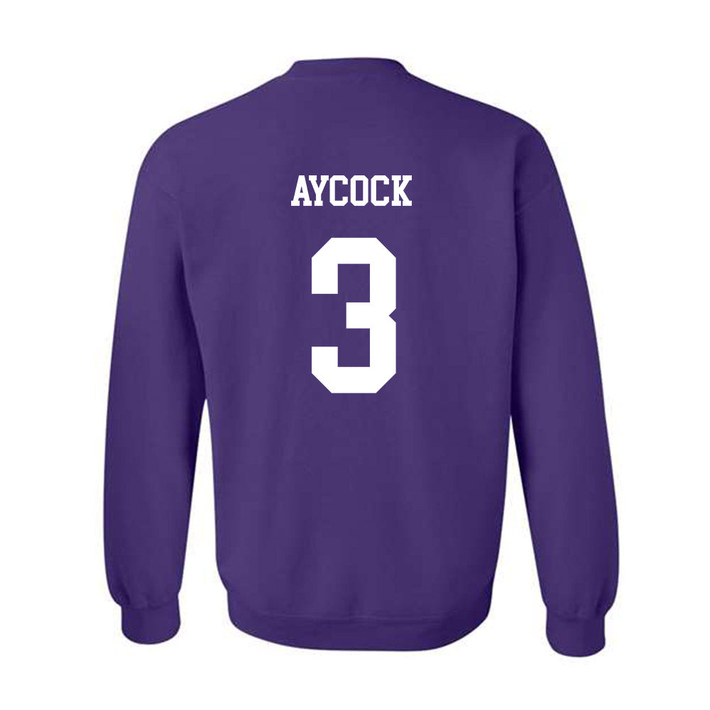 JMU - NCAA Baseball : Cameron Aycock - Vintage Dukes Crewneck Sweatshirt-1