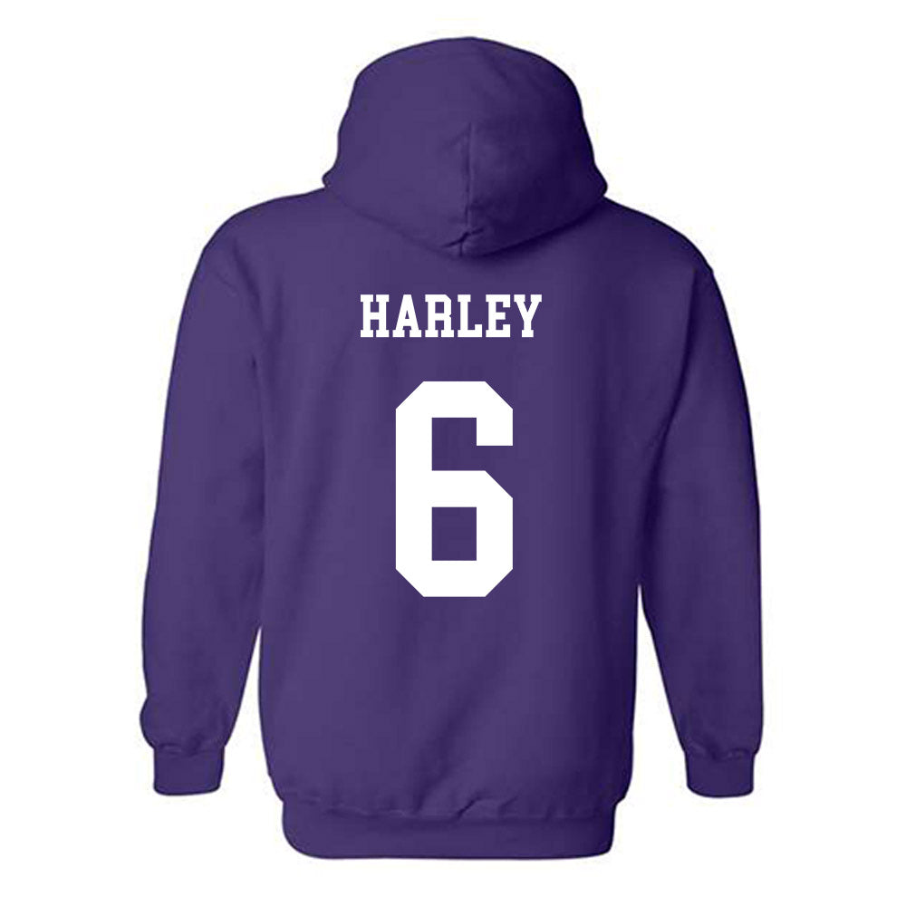 JMU - NCAA Football : Chantz Harley - Vintage Dukes Hooded Sweatshirt-1