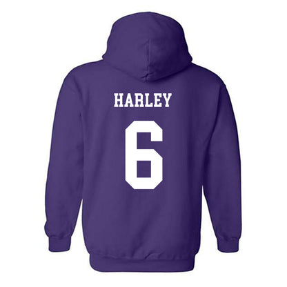 JMU - NCAA Football : Chantz Harley - Vintage Dukes Hooded Sweatshirt-1
