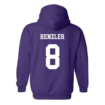 JMU - NCAA Softball : Bella Henzler - Vintage Dukes Hooded Sweatshirt-1
