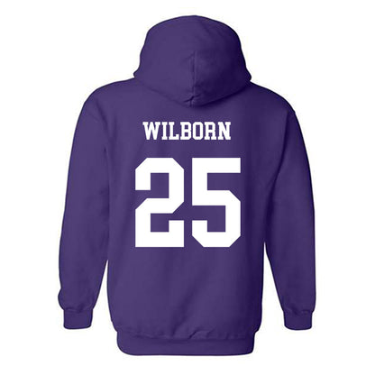 JMU - NCAA Men's Basketball : Eli Wilborn - Vintage Dukes Hooded Sweatshirt-1